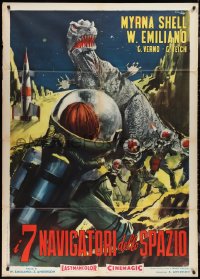 2j0560 PLANETA BURG Italian 1p 1962 Planeta Bur, cool & different Ciriello sci-fi art, ultra rare!