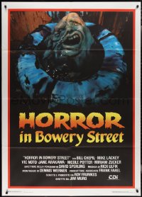 2j0579 STREET TRASH Italian 1p 1988 gruesome image of monster in toilet, Horror in Bowery Street!