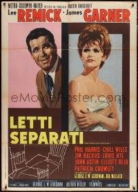 2j0589 WHEELER DEALERS Italian 1p 1964 Enzo Nistri art of James Garner & sexy Lee Remick, rare!
