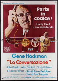 2j0604 CONVERSATION Italian 2p 1974 Gene Hackman is an invader of privacy, Francis Ford Coppola