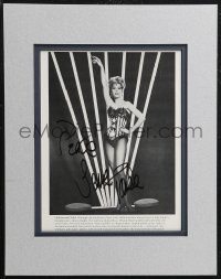 2j0011 JANE FONDA signed book page in 11x14 display 1980s sexy portrait, ready to hang on your wall!