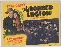 2j1298 BORDER LEGION TC 1940 Roy Rogers, Zane Grey, man caught with gun while gambling at poker!