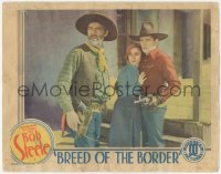 2j1391 BREED OF THE BORDER LC 1933 great close up of Bob Steele, Gabby Hayes & Marion Byron, rare!