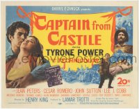 2j1303 CAPTAIN FROM CASTILE TC 1947 Tyrone Power, Jean Peters & Cesar Romero in historical Mexico!