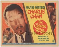 2j1305 CHINESE RING TC 1948 great close up of Asian detective Roland Winters, Mantan & Sen Young!