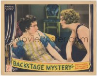 2j1408 CURTAIN AT EIGHT LC 1933 Dorothy Mackaill & Marion Shilling in staredown, Backstage Mystery!