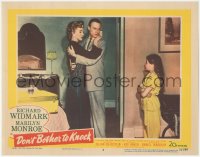 2j1418 DON'T BOTHER TO KNOCK LC #3 1952 Donna Corcoran interrupts Marilyn Monroe & Richard Widmark!