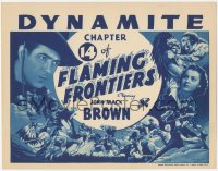 2j1314 FLAMING FRONTIERS chapter 14 TC Xx4 TC 1938 Johnny Mack Brown serial, cool art, Dynamite!