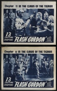 2j1668 FLASH GORDON 2 chapter 11 LCs R1940s Buster Crabbe, Jean Rogers, In the Claws of Tigron!