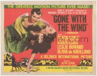 2j1317 GONE WITH THE WIND TC R1954 Clark Gable, Vivien Leigh, greater than ever on wide screen!