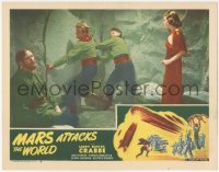 2j1477 MARS ATTACKS THE WORLD LC #6 R1950 Rogers watches Crabbe as Flash Gordon try to open door!
