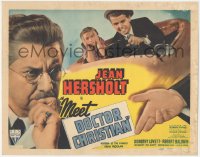 2j1338 MEET DOCTOR CHRISTIAN TC 1939 great close up of Jean Hersholt in the title role, ultra rare!