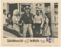 2j1482 MISFITS LC #2 1961 Clark Gable, sexy Marilyn Monroe & Montgomery Clift after fight!