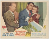 2j1488 MR. BLANDINGS BUILDS HIS DREAM HOUSE LC #3 1948 Douglas watches Cary Grant hug Myrna Loy!
