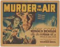 2j1341 MURDER IN THE AIR TC 1940 Ronald Reagan, hidden enemies, stolen secrets, sudden death!