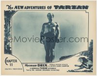 2j1499 NEW ADVENTURES OF TARZAN chapter 11 LC 1935 barechested Bruce Bennett shows his physique!