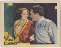 2j1505 NO LIVING WITNESS LC 1932 J. Carroll Naish threatens Carmel Myers in tense scene, ultra rare!