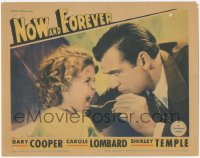 2j1507 NOW & FOREVER LC 1934 close up of Gary Cooper trying to give Shirley Temple medicine w/spoon!