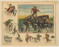 2j1512 PAINTED PONIES LC 1927 Hoot Gibson, border art & image of cowboy on bucking bronco, rare!
