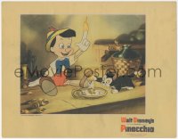 2j1514 PINOCCHIO LC 1940 Disney classic cartoon, wooden boy plays with Figaro the cat & candle!
