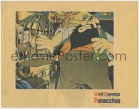 2j1519 PINOCCHIO LC 1940 Disney cartoon classic, Stromboli shuts the wooden boy inside a cage!