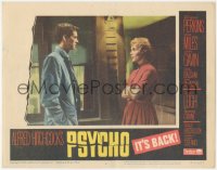 2j1525 PSYCHO LC #6 R1965 Alfred Hitchcock, great 2-shot of Anthony Perkins and Janet Leigh!