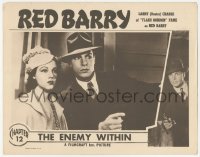 2j1535 RED BARRY chapter 12 LC R1948 c/u of Buster Crabbe & pretty Edna Sedgewick, The Enemy Within!