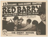 2j1346 RED BARRY chapter 12 TC R1948 Buster Crabbe of Flash Gordon fame, The Enemy Within!