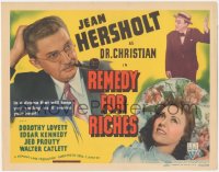 2j1347 REMEDY FOR RICHES TC 1940 Jean Hersholt as Dr. Christian with pretty Dorothy Lovett, rare!
