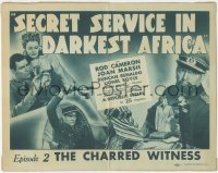 2j1353 SECRET SERVICE IN DARKEST AFRICA chapter 2 TC 1943 Republic serial, The Charred Witness!