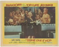 2j1557 SOME LIKE IT HOT LC #8 1959 sexy Marilyn Monroe with Tony Curtis, Jack Lemmon & band!