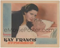 2j1564 STRANDED LC 1935 best close up of Kay Francis nuzzling sleeping George Brent, ultra rare!