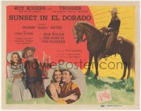 2j1356 SUNSET IN EL DORADO TC 1945 Roy Rogers on Trigger, with sexy Dale Evans + Gabby Hayes!