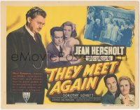 2j1359 THEY MEET AGAIN TC 1941 Dr. Christian Jean Hersholt finds a cure for an aching heart, rare!