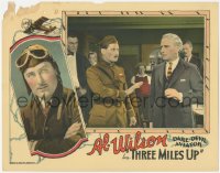 2j1575 THREE MILES UP LC 1927 Dare-Devil Aviator Al Wilson with scarred face calming man, rare!