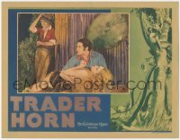 2j1579 TRADER HORN LC 1931 Harry Carey watches Duncan Renaldo & passed out nearly naked Edwina Booth!