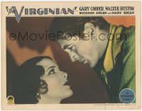 2j1584 VIRGINIAN LC 1929 super close up of Gary Cooper staring at Mary Brian, rare first release!