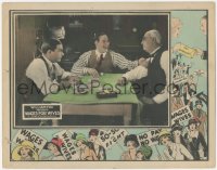 2j1585 WAGES FOR WIVES LC 1925 Creighton Hale joking with men during poker game, ultra rare!