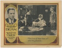 2j1593 WHITE TIGER LC 1923 policeman questions Priscilla Dean & others, directed by Tod Browning!