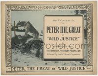 2j1365 WILD JUSTICE TC 1925 great image of Peter the Great German Shepherd dog, ultra rare!