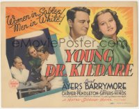 2j1368 YOUNG DR. KILDARE TC 1938 Lew Ayres in 2nd of the series, Lionel Barrymore & Lynne Carver!