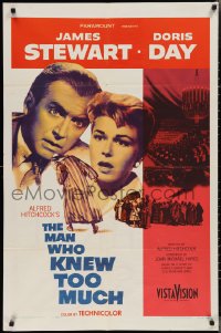 2j1151 MAN WHO KNEW TOO MUCH 1sh 1956 James Stewart & Doris Day, directed by Alfred Hitchcock!