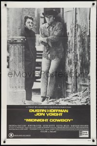 2j1161 MIDNIGHT COWBOY 1sh 1969 Dustin Hoffman, Jon Voight, John Schlesinger classic, x-rated!
