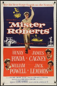 2j1162 MISTER ROBERTS 1sh 1955 Henry Fonda, James Cagney, William Powell, Lemmon, John Ford!
