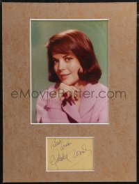 2j0005 NATALIE WOOD signed 4x5 album page in 12x16 display 1970s ready to frame & hang on your wall!