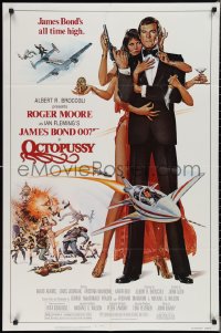2j1178 OCTOPUSSY 1sh 1983 Goozee art of sexy Maud Adams & Roger Moore as James Bond 007!