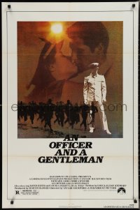 2j1180 OFFICER & A GENTLEMAN 1sh 1982 Richard Gere & Debra Winger in love & in the U.S. Navy!