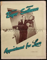 2j0647 APPOINTMENT FOR LOVE pressbook 1941 Charles Boyer & pretty Margaret Sullavan, very rare!