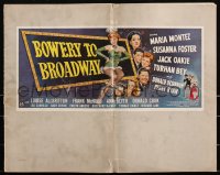 2j0659 BOWERY TO BROADWAY pressbook 1944 Maria Montez, Manhattan's most memorable musical, rare!