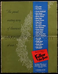 2j0689 FOLLOW THE BOYS pressbook 1944 Universal all-stars Welles, Fields, Dietrich & more, rare!